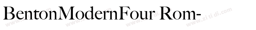 BentonModernFour Rom字体转换